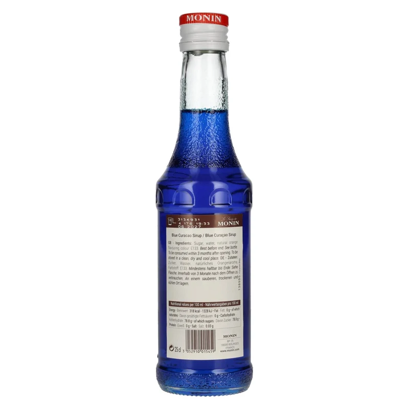 Le Sirop de Monin BLUE CURACAO 0,25l