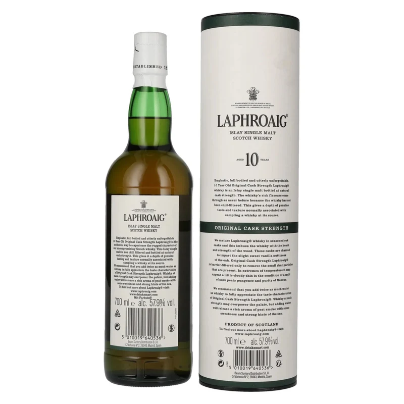 Laphroaig 10 Years Old Original Cask Strength Batch 13 57,9% Vol. 0,7l in Geschenkbox