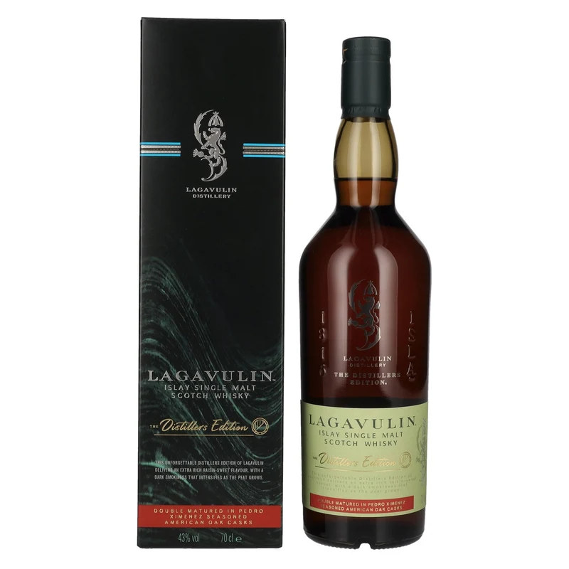 Lagavulin The Distillers Edition Double Matured Islay Single Malt Whisky 2023 43% Vol. 0,7l in Geschenkbox