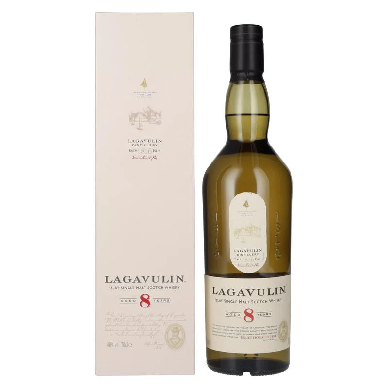 Lagavulin 8 Years Old Single Malt Whisky 48% Vol. 0,7l in Geschenkbox