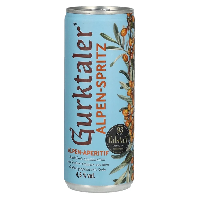 Gurktaler Alpen-Spritz Aperitif 4,5% Vol. 0,25l Dose Pfand