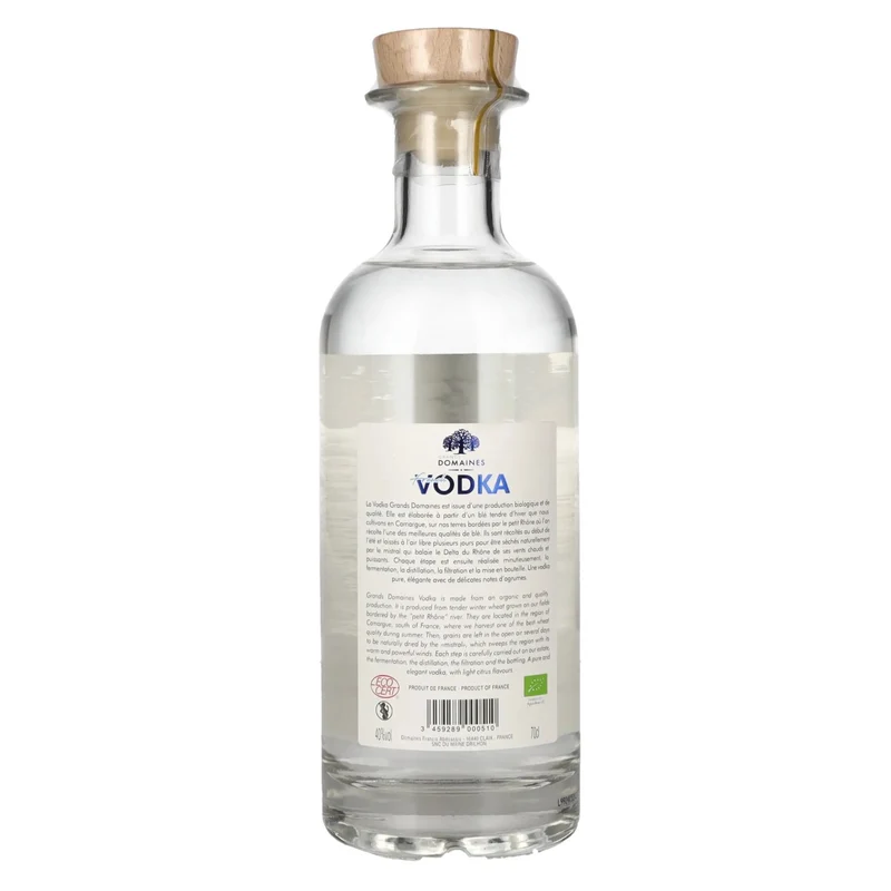 Grands Domaines Organic Bio French Vodka 40% Vol. 0,7l