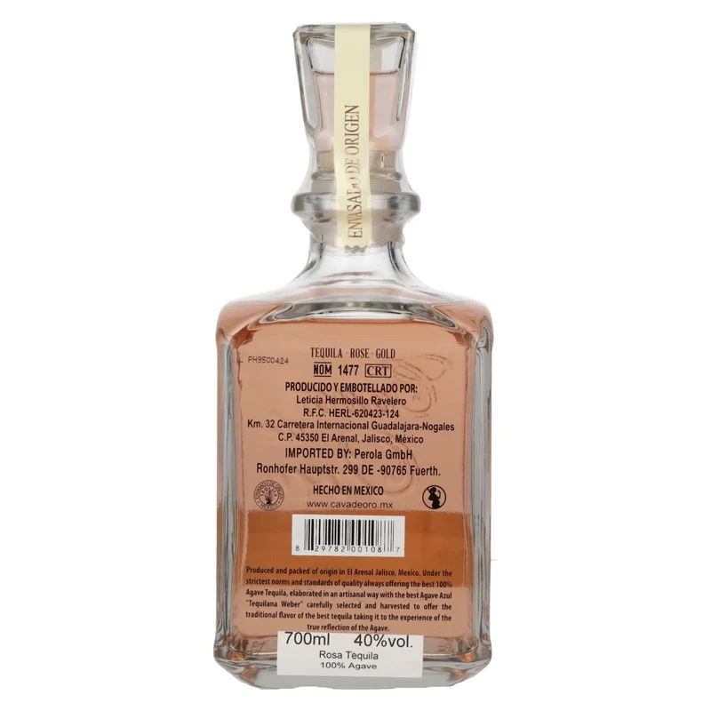 Gran Cava de Oro Tequila ROSA 100% de Agave Azul 40% Vol. 0,7l