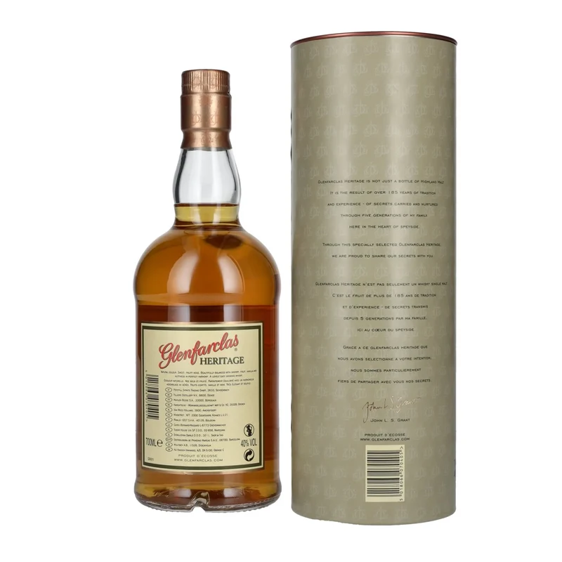 Glenfarclas HERITAGE Highland Single Malt Scotch Whisky 40% Vol. 0,7l in Geschenkbox