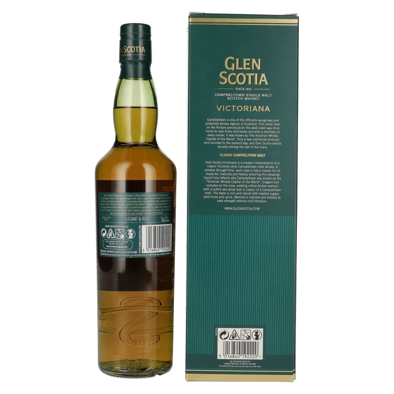 Glen Scotia VICTORIANA Single Malt Scotch Whisky 54,2% Vol. 0,7l in Geschenkbox