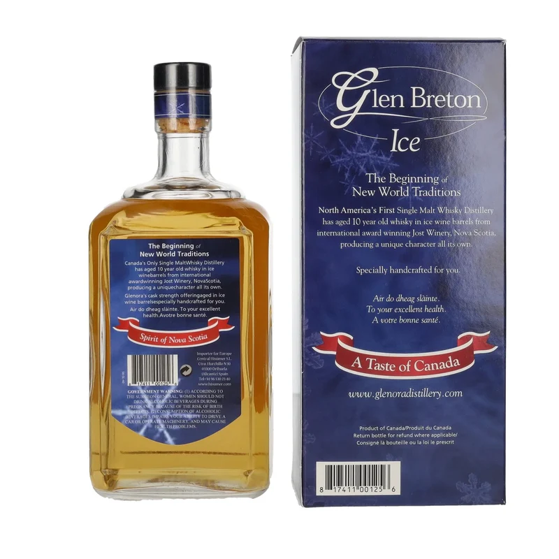 Glen Breton Ice 10 Years Old Aged in Icewine Barrels 40% Vol. 0,7l in Geschenkbox