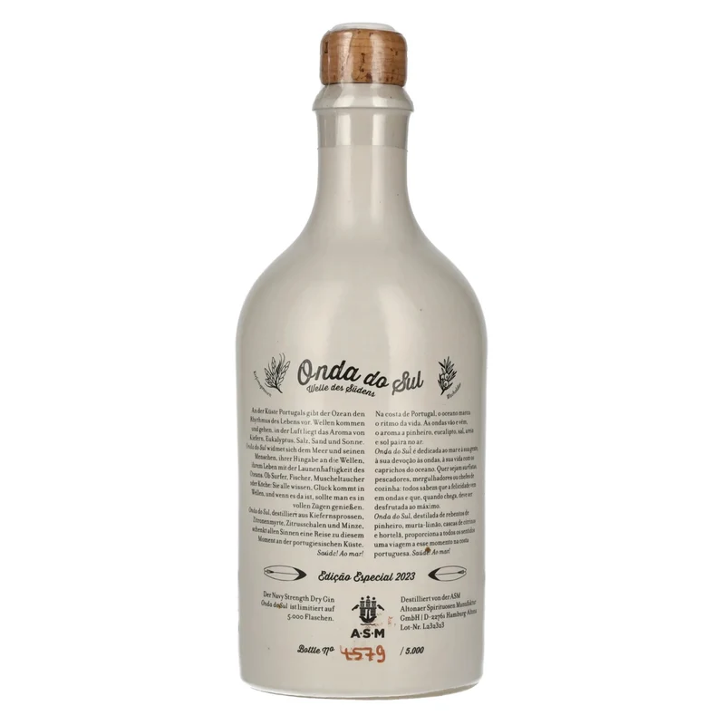 Gin Sul Onda Do Sul Dry Gin Edição Especial 2023 57% Vol. 0,5l