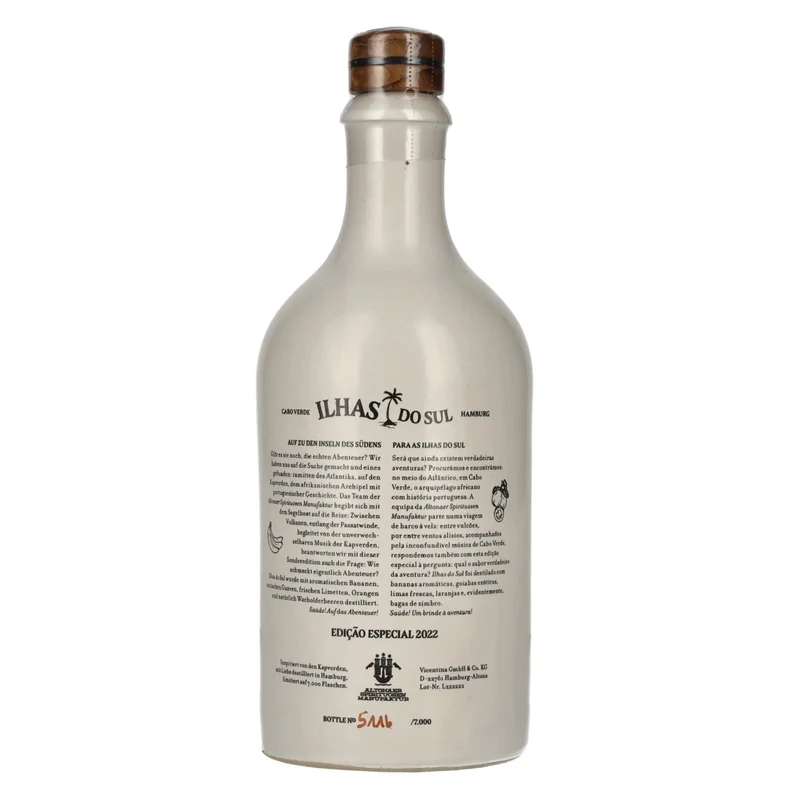 Gin Sul Ilhas Do Sul Dry Edição Especial 2022 45% Vol. 0,5l