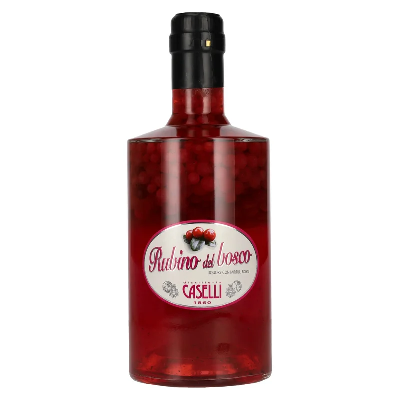 Caselli Rubino del bosco Liquore con Mirtilli Rossi 25% Vol. 0,7l