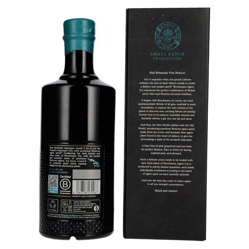 Brockmans AGAVE CUT GIN 41,2% Vol. 0,7l in Geschenkbox