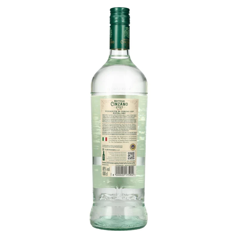 Bottega Cinzano 1757 Vermouth di Torino EXTRA DRY 18% Vol. 1l