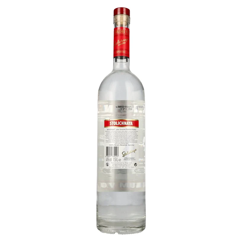 Stolichnaya Premium Vodka FKP 40% Vol. 1,5l