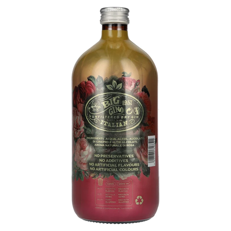 Big Gino Gin VELVET ROSE 40% Vol. 1l
