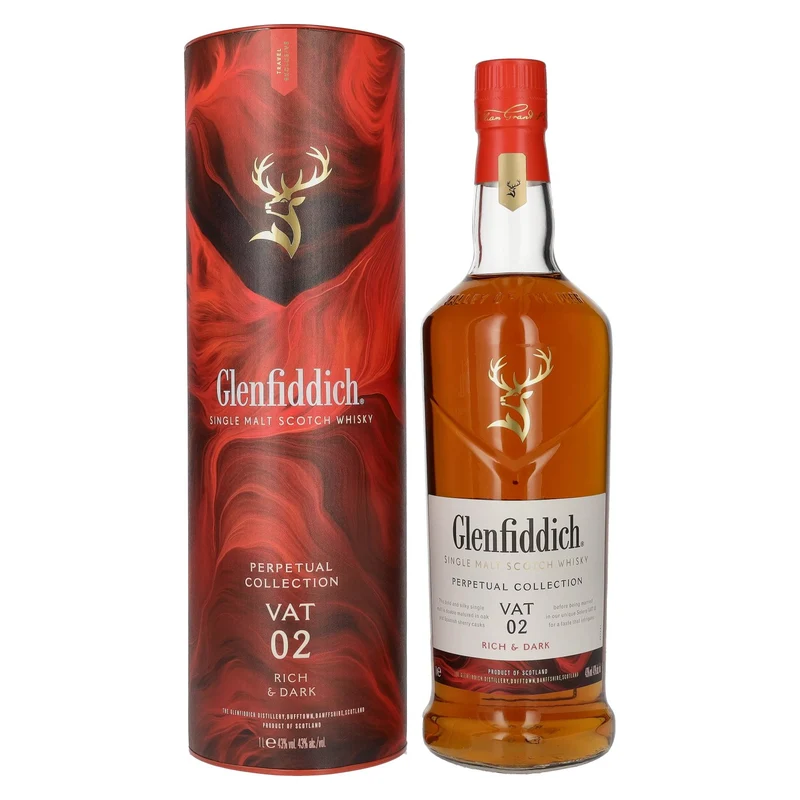 Glenfiddich Perpetual Collection VAT 02 Rich & Dark 43% Vol. 1l in Geschenkbox