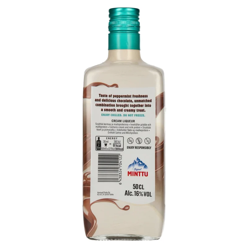 Minttu Cream Chocolate & Mint Flavoured Cream Liqueur 16% Vol. 0,5l