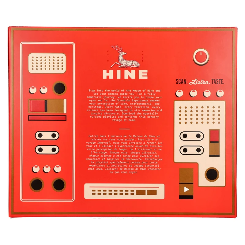 Hine RARE VSOP The Original Fine Champagne Cognac 40% Vol. 0,7l in Geschenkbox mit 2 Gläsern