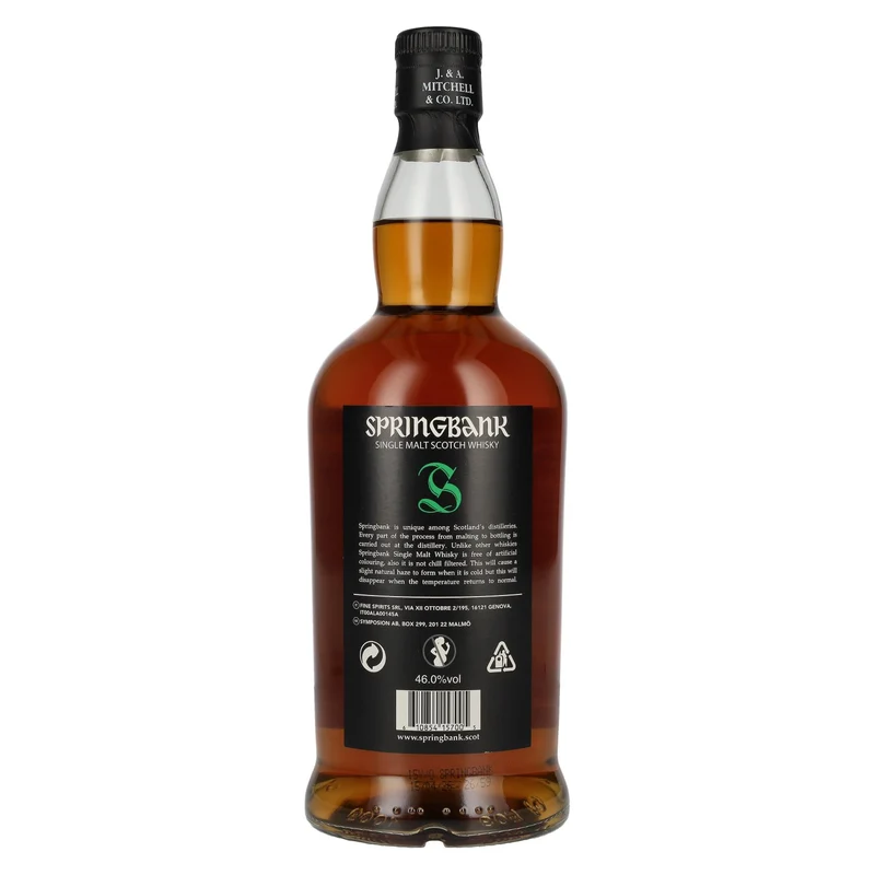 Springbank 15 Years Old Campbeltown Single Malt Scotch Whisky 46% Vol. 0,7l