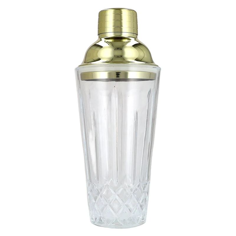 Boethius Glas Shaker mit goldenem Deckel 425 ml