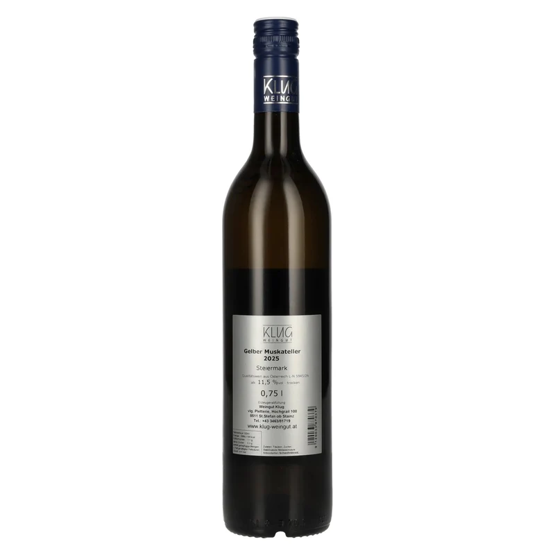 Weingut Klug Gelber Muskateller Steiermark 2025 11,5% Vol. 0,75l