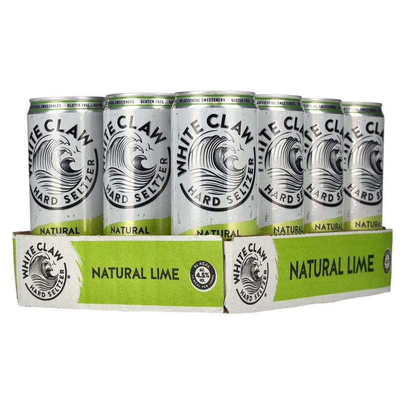 White Claw Hard Seltzer Natural Lime 4,5% Vol. 12x0,33l Dosen Pfand