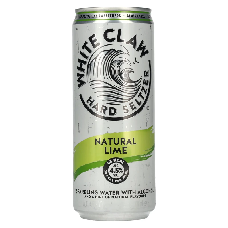 White Claw Hard Seltzer Natural Lime 4,5% Vol. 0,33l Dose Pfand