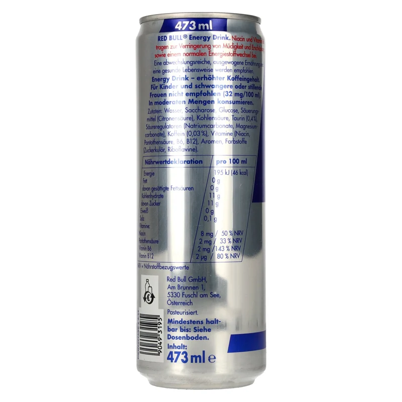 Red Bull Energy Drink 0,473l Dose Pfand