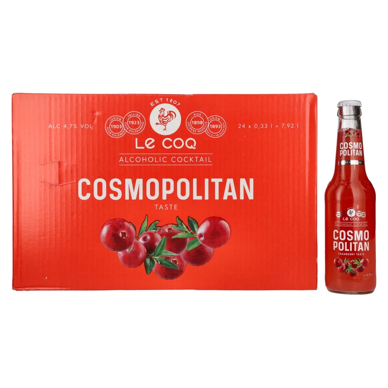 Le Coq COSMOPOLITAN 4,7% Vol. 24x0,33l