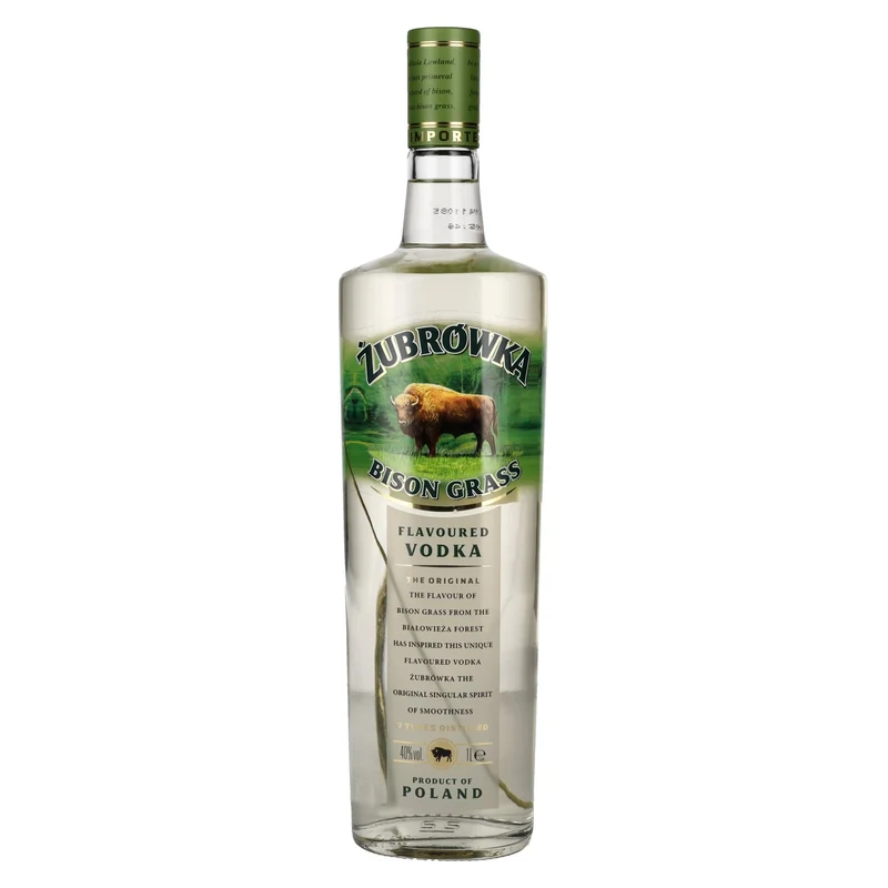 Zubrowka BISON GRASS Flavoured Vodka 40% Vol. 1l