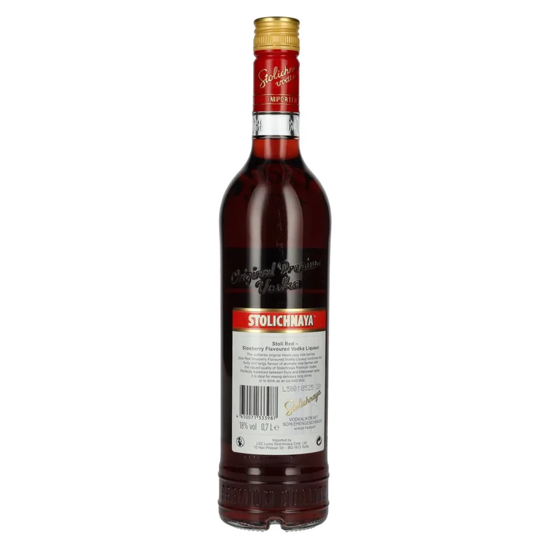 Stolichnaya Stoli Red Sloeberry Flavoured Vodka Liqueur FKP 18% Vol. 0,7l