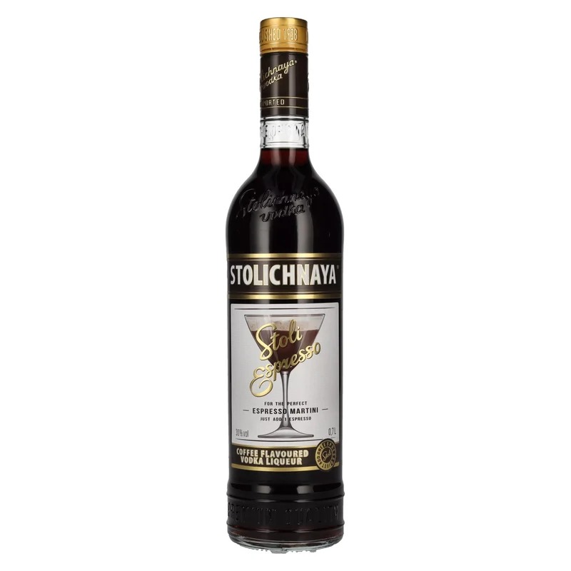 Stolichnaya Espresso Coffee Flavoured Premium Vodka FKP 30% Vol. 0,7l