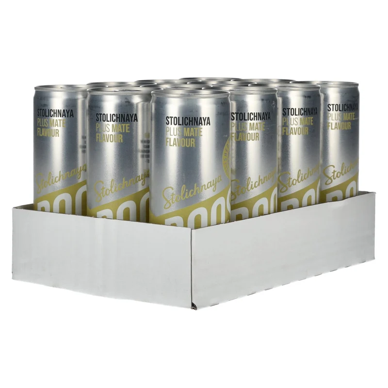 Stolichnaya Boost Plus MATE Flavour 5% Vol. 12x0,25l Dosen Pfand
