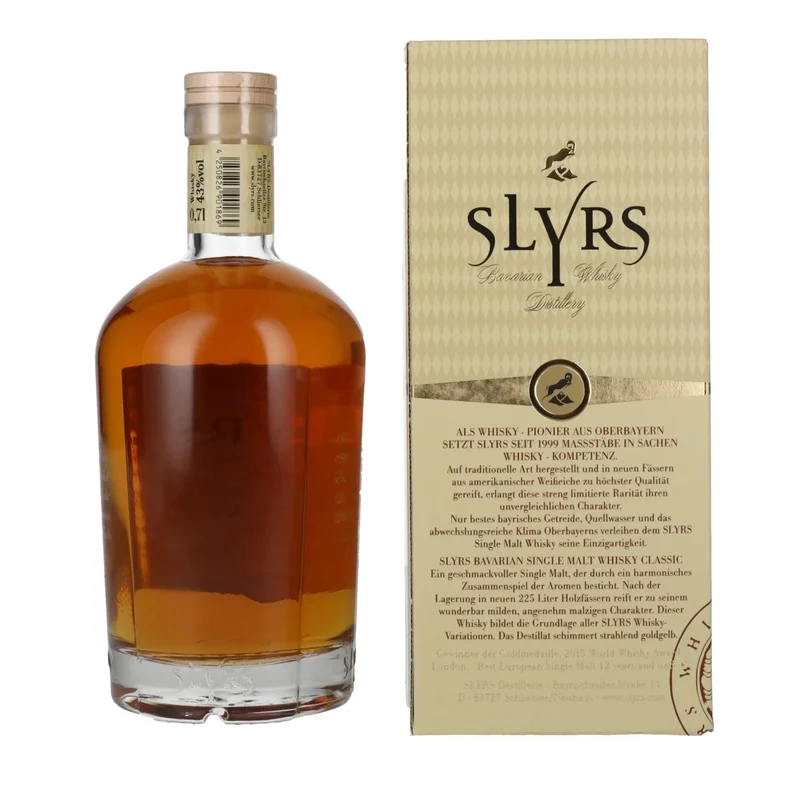 Slyrs CLASSIC Bavarian Single Malt Whisky 43% Vol. 0,7l in Geschenkbox