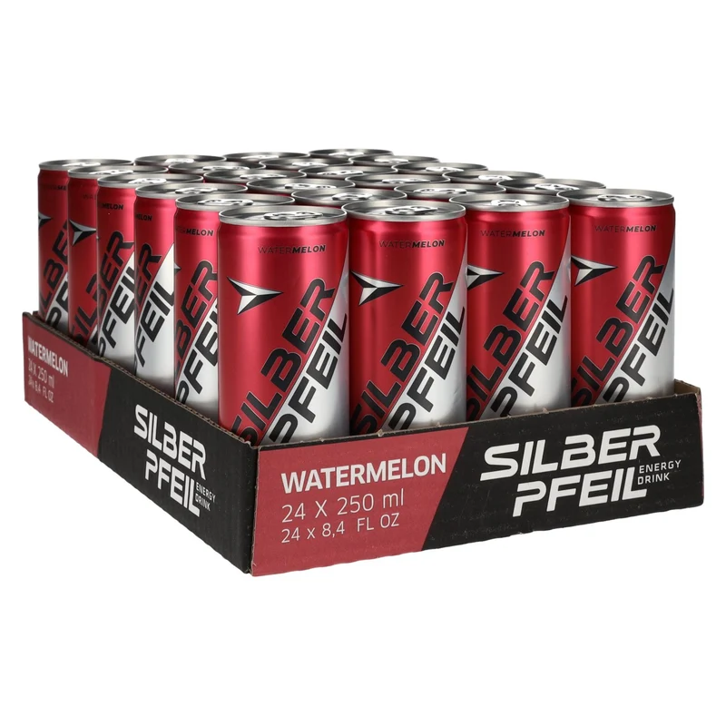 SILBERPFEIL Energy Drink WATERMELON 24x0,25l Dosen Pfand