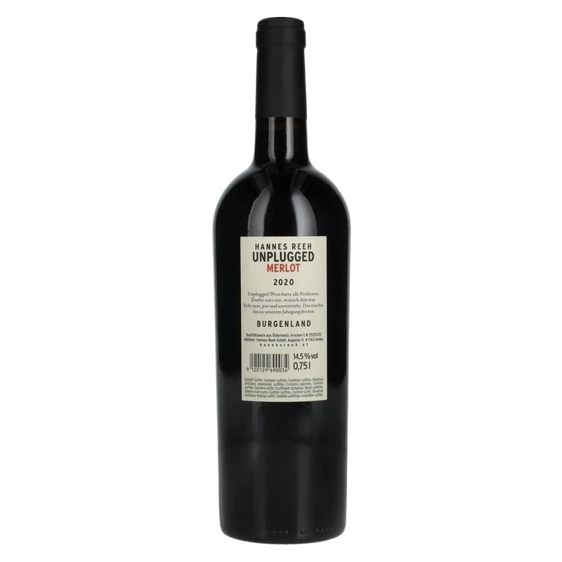 Hannes Reeh Merlot Unplugged 2020 14,5% Vol. 0,75l