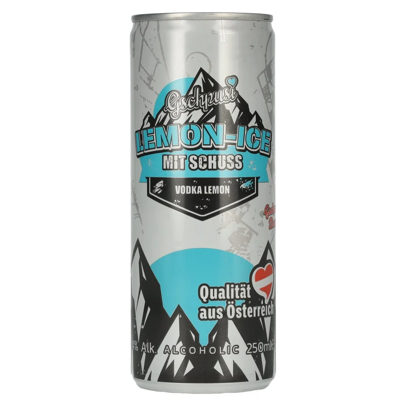Gschpusi Lemon-Ice mit Schuss 4% Vol. 0,25l Dose Pfand