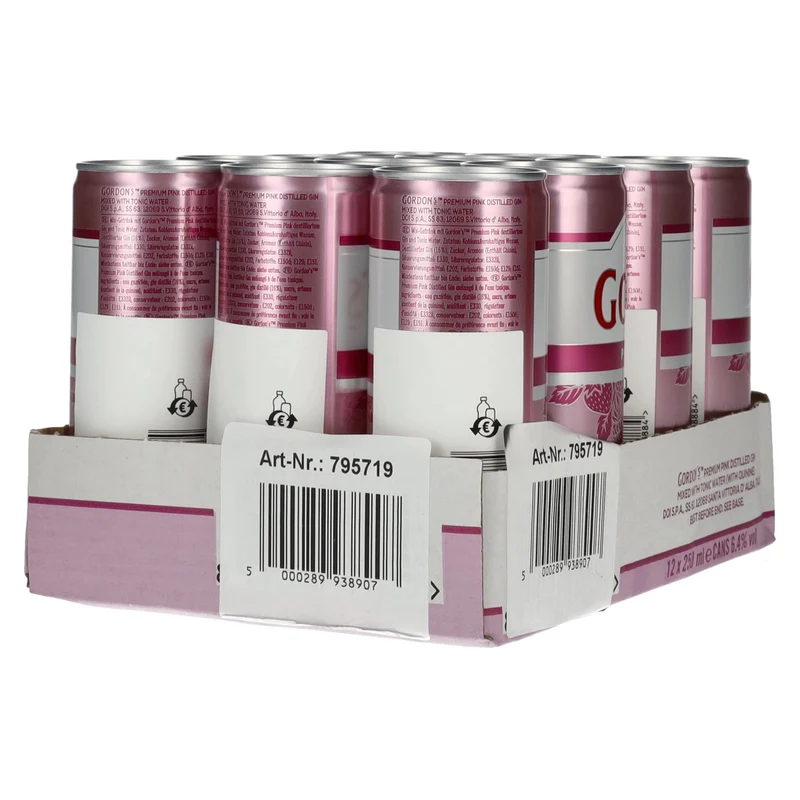 Gordon's Premium Pink Gin & Tonic 6,4% Vol. 12x0,25l Dosen Pfand
