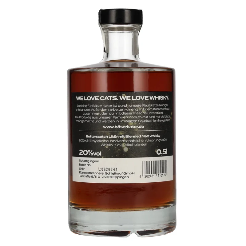 BÖSER KATER Butterscotch Likör 20% Vol. 0,5l