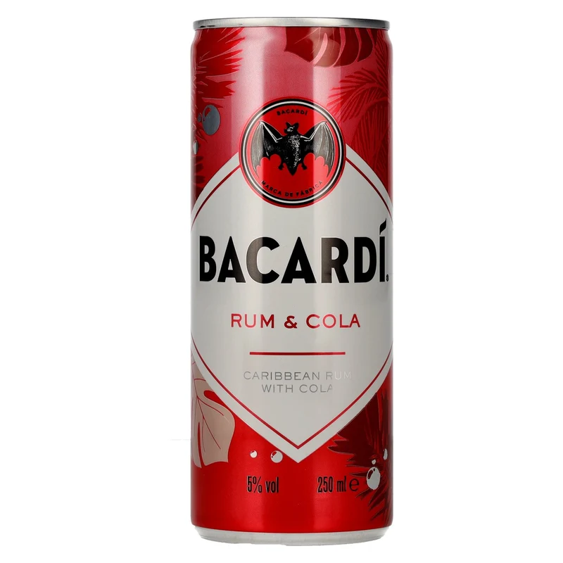Bacardi Rum & Cola 5% Vol. 0,25l Dose