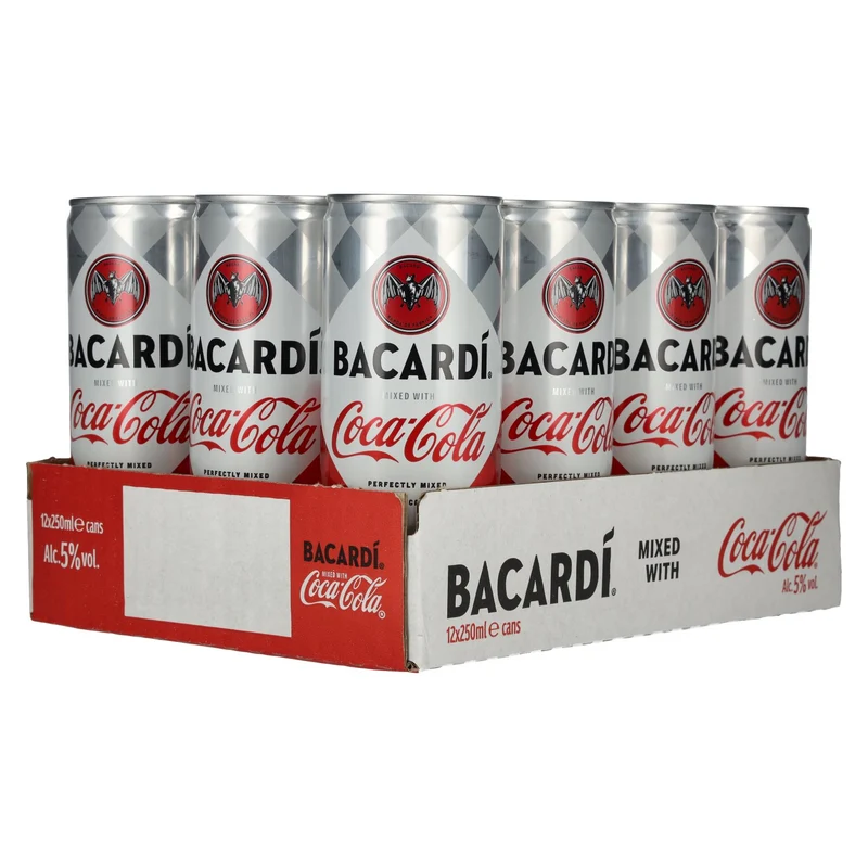 Bacardi Rum & Coca-Cola 5% Vol. 12x0,25l Dosen Pfand