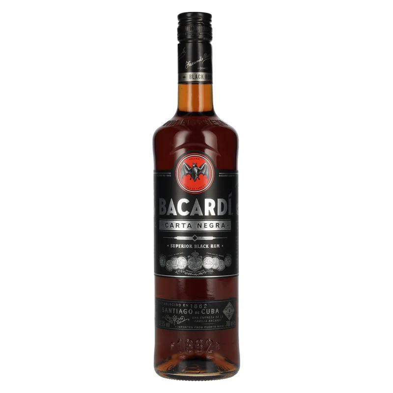 Bacardi Carta Negra Superior Black Rum 37,5% Vol. 0,7l