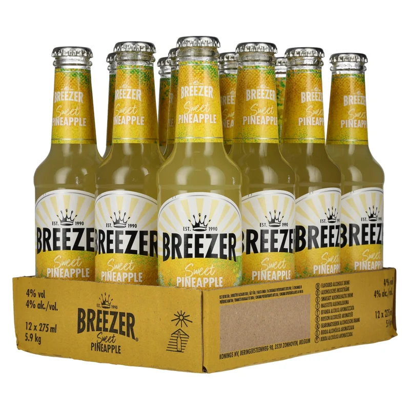 Bacardi Breezer Sweet Pineapple 4% Vol. 12x0,275l