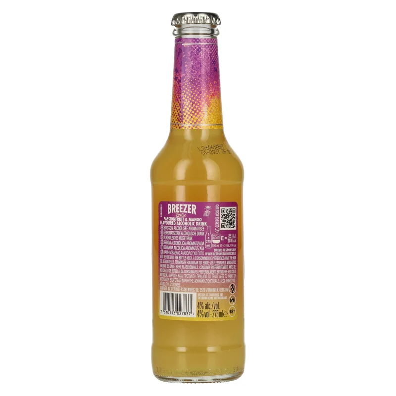 Bacardi Breezer Exotic Passionfruit & Mango 4% Vol. 12x0,275l