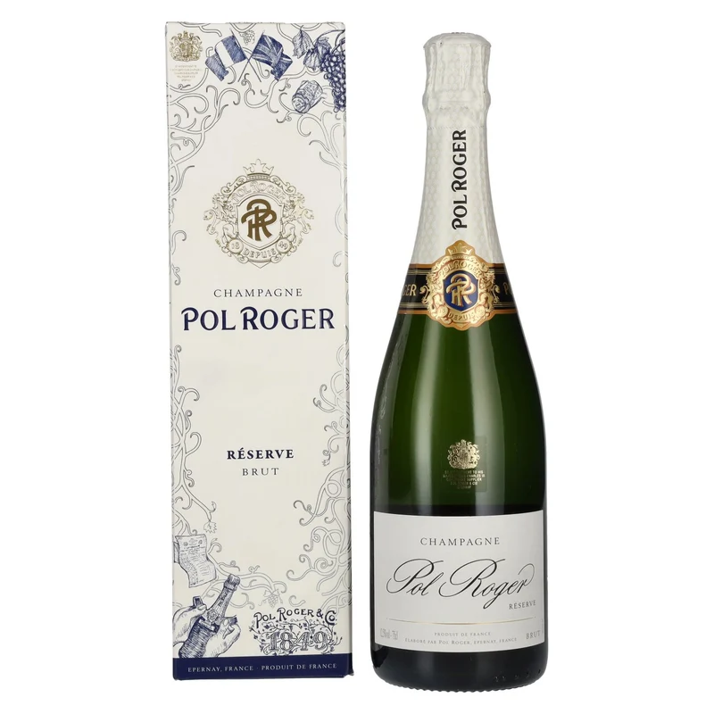 Pol Roger Champagne Réserve Brut 12,5% Vol. 0,75l in Geschenkbox