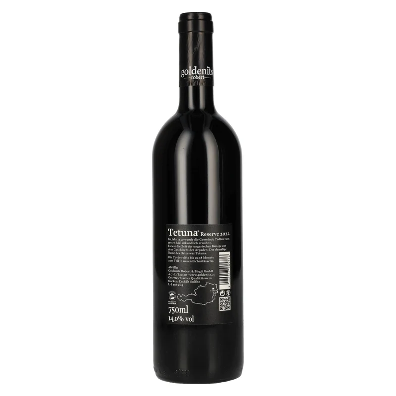 Goldenits Robert Tetuna Reserve 2022 14% Vol. 0,75l
