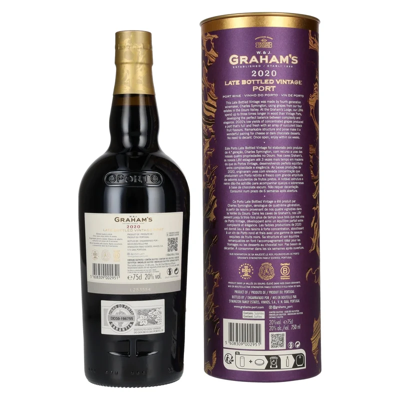 W. & J. Graham's Late Bottled Vintage Port 2020 20% Vol. 0,75l in Geschenkbox
