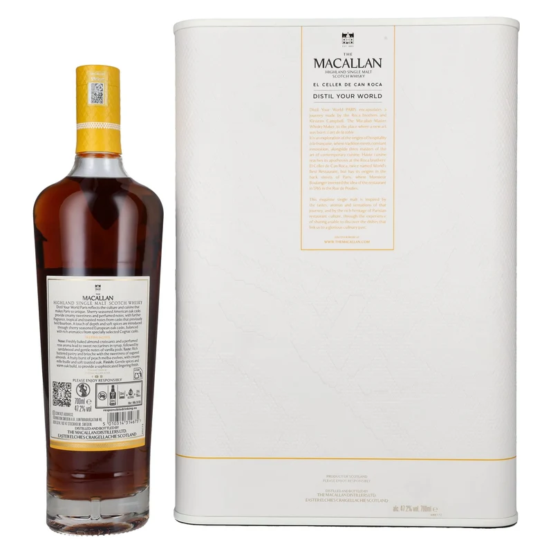 The Macallan Distil Your World PARIS Limited Edition 47,2% Vol. 0,7l in Geschenkbox