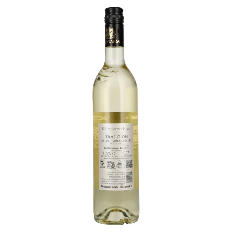 Riegelnegg Gelber Muskateller Tradition Südsteiermark DAC 2025 11,5% Vol. 0,75l