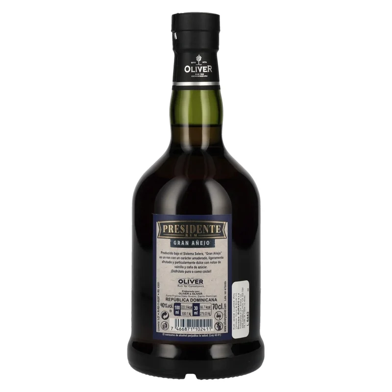 Presidente Marti Gran Añejo Rum 40% Vol. 0,7l