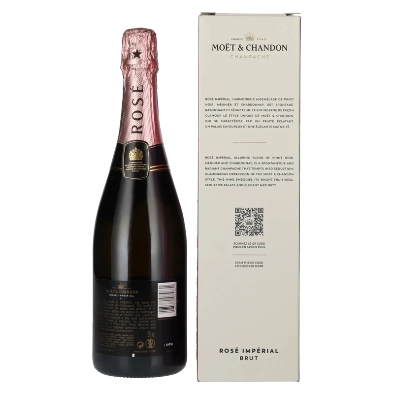 Moët & Chandon Champagne ROSÉ IMPÉRIAL Brut Love 12% Vol. 0,75l in Geschenkbox