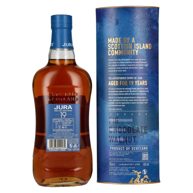 Jura 19 Years Old Single Malt Scotch Whisky 46% Vol. 0,7l in Geschenkbox